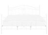 Kovová posteľ 180 x 200 cm biela ANTLIA_806753