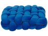 Knoopkussen fluweel blauw 30 x 30 cm SIRALI_790267
