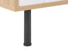 Sideboard weiss / heller Holzfarbton 3 Schubladen PALMER_760023
