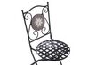 Sada 2 kovových záhradných stoličiek čierna CARIATI_825734