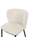Set of 2 Boucle Dining Chairs Off-White MINA_884686