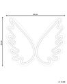 Angel Wings LED Neon Wall Sign White GABRIEL_847774