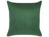 Sada embosovaného přehozu na postel s polštáři 140 x 210 cm zelená BABAK_821846