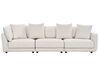 3 Seater Fabric Sofa with Ottoman Off-White SIGTUNA_896565