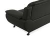 2 Seater Faux Leather Sofa Black LEIRA_687331