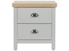 2 Drawer Bedside Table Grey CLIO_826138