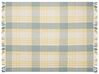 Cotton Blanket 125 x 150 cm Yellow and Green BETALI_839757