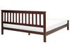 Dřevěná postel 160 x 200 cm tmavé dřevo MAYENNE_876586