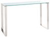 Tavolino consolle vetro temperato trasparente 120 x 40 cm TILON_857824