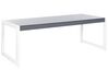 Fehér és szürke alumínium étkezőasztal 210 x 90 cm PISON_738164