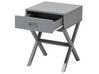 1 Drawer Bedside Table Grey MONROE_687511