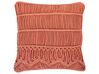 Cotton Macrame Cushion 45 x 45 cm Orange AKKOY_753150