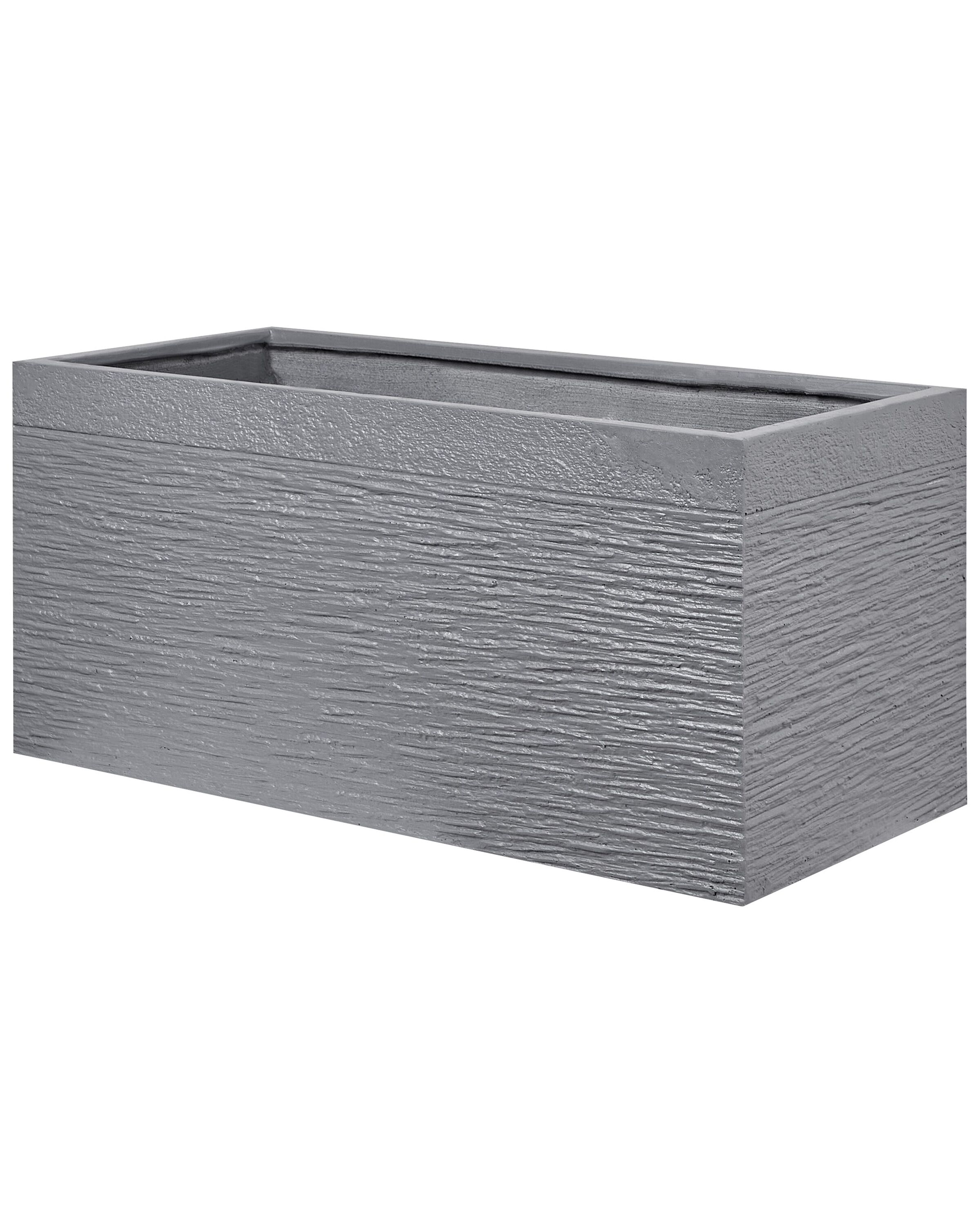 Blumentopf grau rechteckig 80 x 37 x 38 cm MYRA Beliani.ch