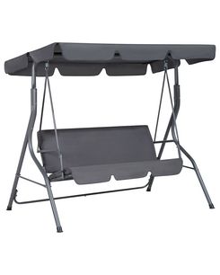 3-istuttava puutarhakeinu teräs tummanharmaa CHAPLIN 3-istuttava puutarhakeinu teräs tummanharmaa CHAPLIN