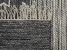 Teppich Baumwolle schwarz / weiss 160 x 230 cm Kurzflor ARBAA_831325