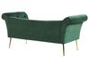 Chaise longue velluto verde scuro NANTILLY_782132