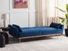 Velvet Sofa Bed Navy Blue EINA_898572