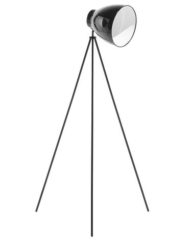 Stehlampe schwarz 128 cm Glockenform TAMEGA
