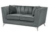 Sofa Set Samtstoff grau 5-Sitzer GAULA_720633