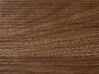 Avlastningsbord med glasskiva 122 x 40 cm mörkt trä/svart TAOS_825585