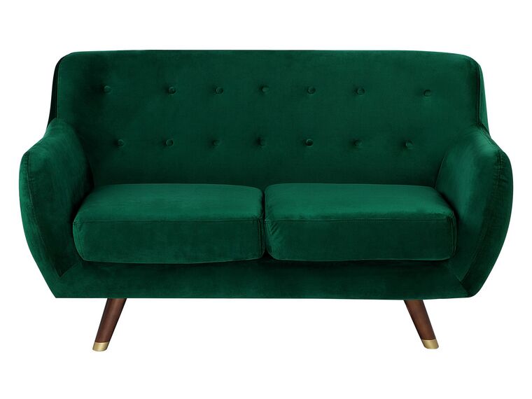 2 Seater Velvet Sofa Emerald Green BODO_738250