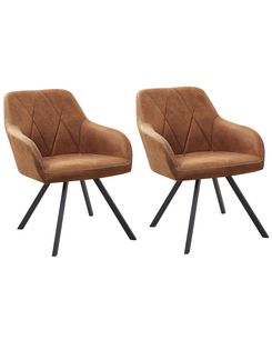 Tuoli kangas kullanruskea 2 kpl MONEE Tuoli kangas kullanruskea 2 kpl MONEE