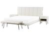 Conjunto branco de 4 peças para quarto de dormir cama de 180 x 200 cm BETIN_789130