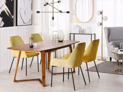 Ruokapöytä tumma puu 180 x 90 cm HUXTER Ruokapöytä tumma puu 180 x 90 cm HUXTER