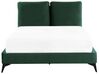 Łóżko welurowe 140 x 200 cm zielone MELLE_829909