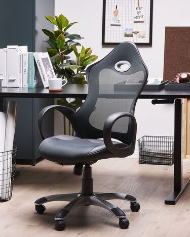 Swivel Office Chair Grey and Green iCHAIR