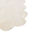 Alfombra de algodón beige 140 x 200 cm SAREKI_906833