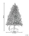 Künstlicher Weihnachtsbaum mit LED Beleuchtung 180 cm grün FIDDLE_832248