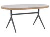 Záhradný stôl z umelého ratanu 160 x 94 cm prírodná béžová ALIANO_836122