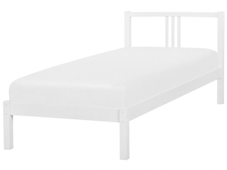 Łóżko drewniane 90 x 200 cm białe VANNES_750827