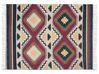 Decke Baumwolle mehrfarbig 130 x 180 cm geometrisches Muster NAGON_829261