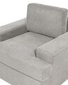 Set of 2 Fabric Armchairs Light Grey ALLA_893869