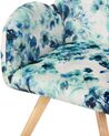 Fabric Armchair Floral Pattern Multicolour BJARN_802405