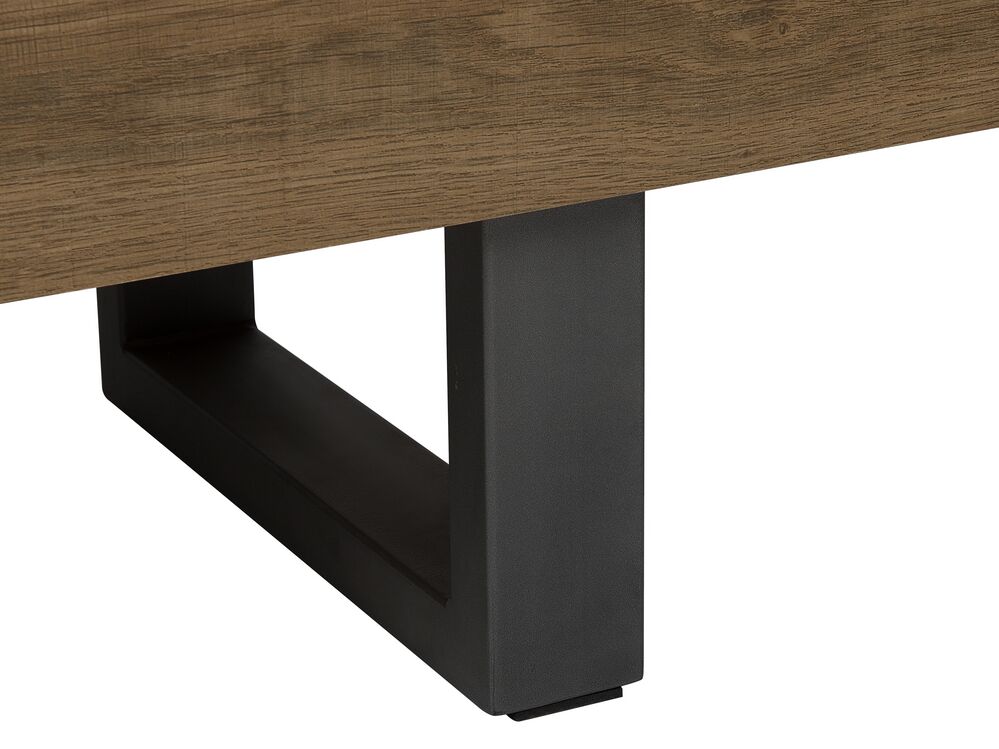 Madia da Ingresso 120 cm Credenza Grigio Cemento con Ante e Ripiani