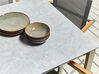 Gartenmöbel Set Keramik-Glas 180 cm 6-Sitzer Textil grau COSOLETO_881655