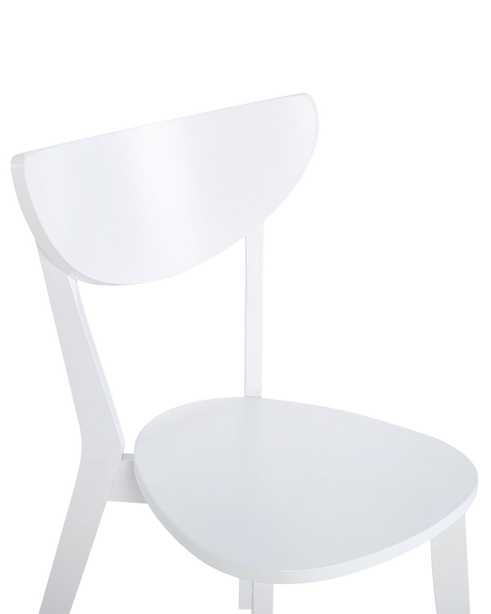 Set of 2 Wooden Dining Chairs White ROXBY Beliani.co.uk