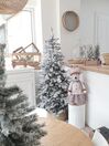 Künstlicher Weihnachtsbaum mit LED Beleuchtung schneebedeckt 180 cm weiß TATLOW_827535