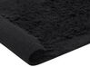 Alfombra de algodón negro 140 x 200 cm BITLIS_837656