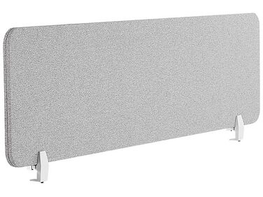 Avskärmning för skrivbord 160 x 40 cm ljusgrå WALLY