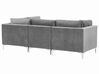3-seters sofa fløyel grå EVJA_789350