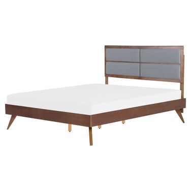 Wooden Eu King Size Bed Dark Poissy Beliani No Wooden Eu King Size Bed Dark Poissy, Vintage Super King Bed Frame