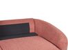Sofa Set Polsterbezug rosa / gold 6-Sitzer TROSA_851932