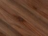Runt matbord ⌀ 120 cm mörkt trä och svart ALURE_859240