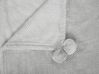 Manta de poliéster gris claro 200 x 220 cm SAITLER_770477