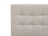 Fabric EU Single Adjustable Bed Beige DUKE_734475