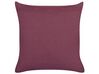 Set of 2 Linen Cushions 45 x 45 cm Purple SAGINA_838506